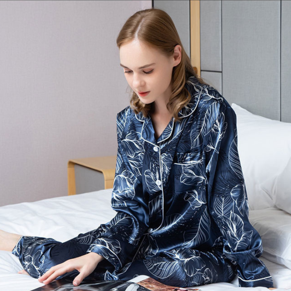 Pijama feminino em Cetim Longo Florença