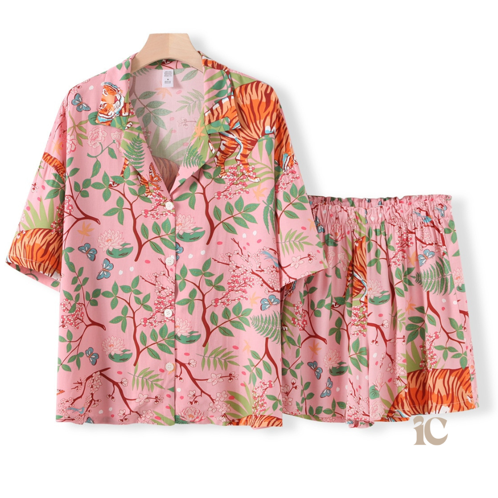 Pijama Feminino Curto Jungle