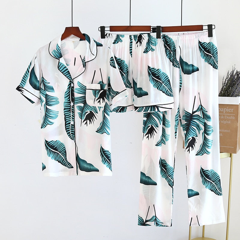 Pijama Feminino 3 Peças Madalena