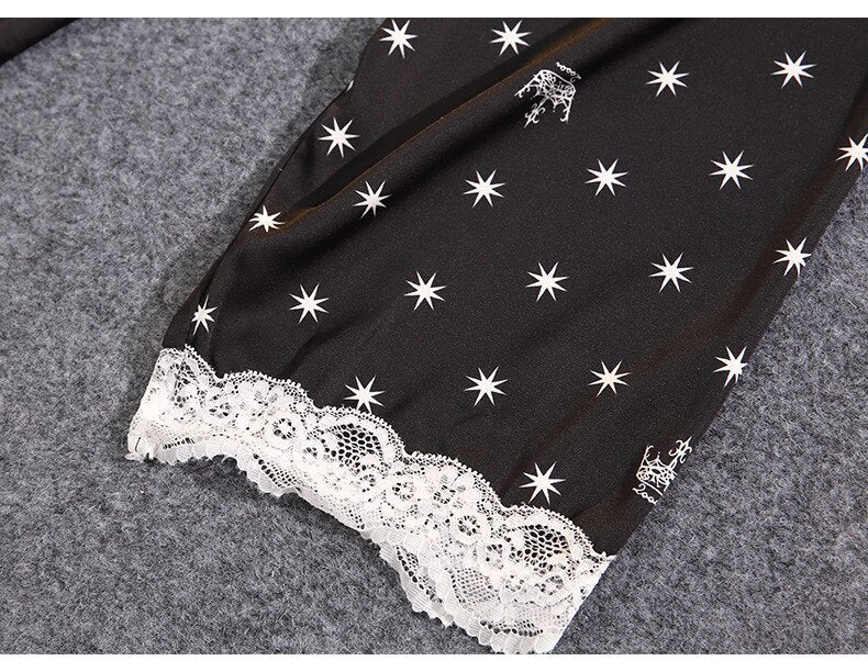 Pijama Feminino Americano Longo Celeste