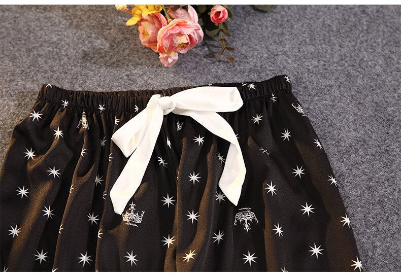 Pijama Feminino Americano Longo Celeste