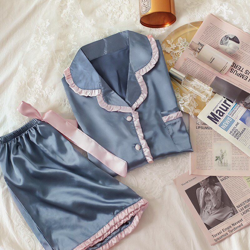 Pijama Feminino em Cetim Pietra