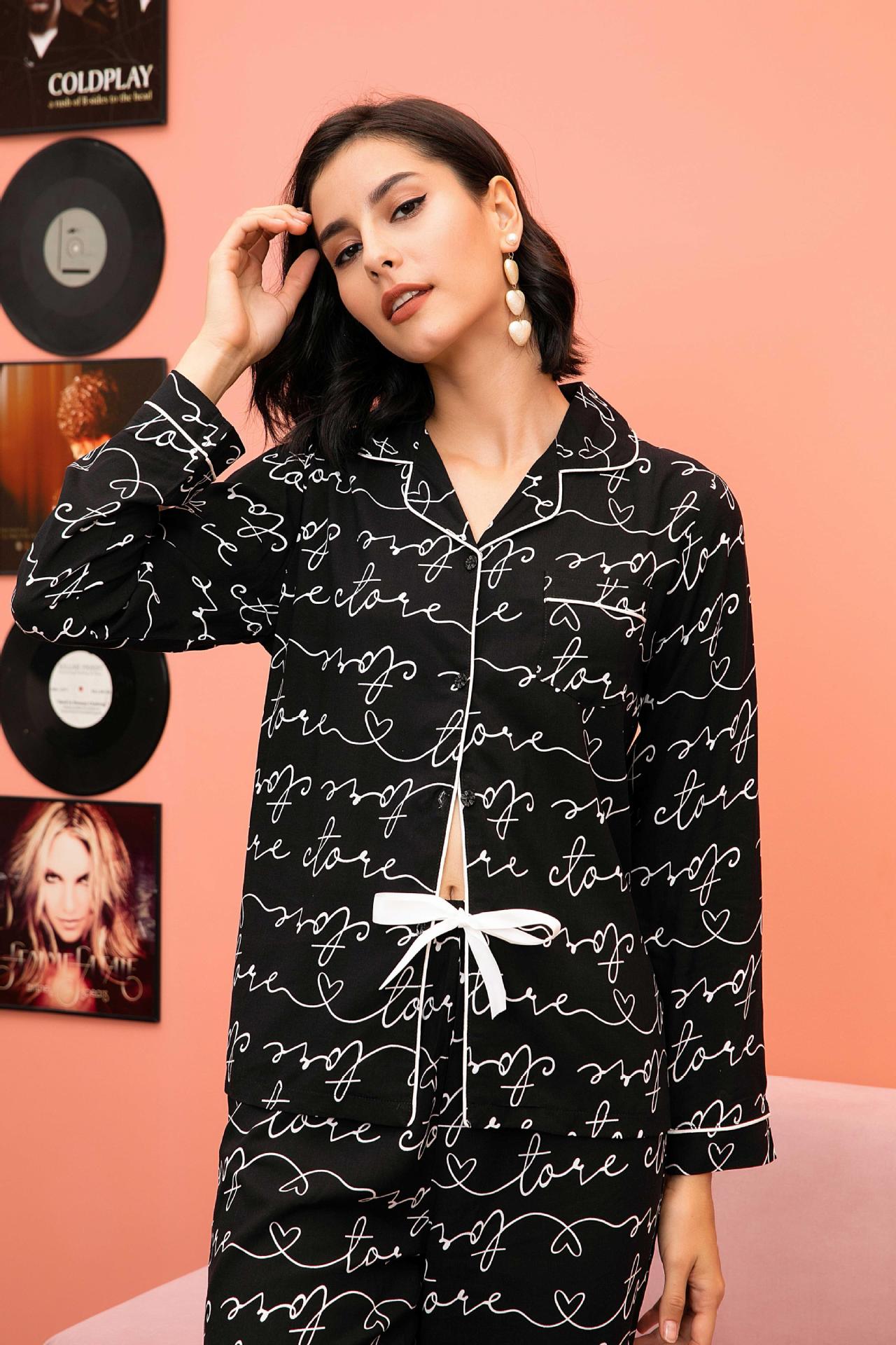 Pijama Feminino Americano Longo Love
