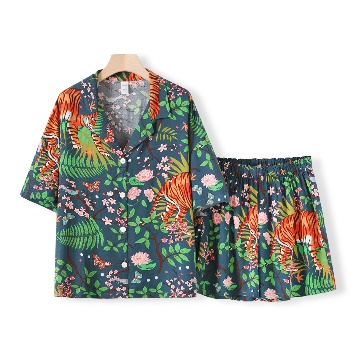 Pijama Feminino Curto Jungle