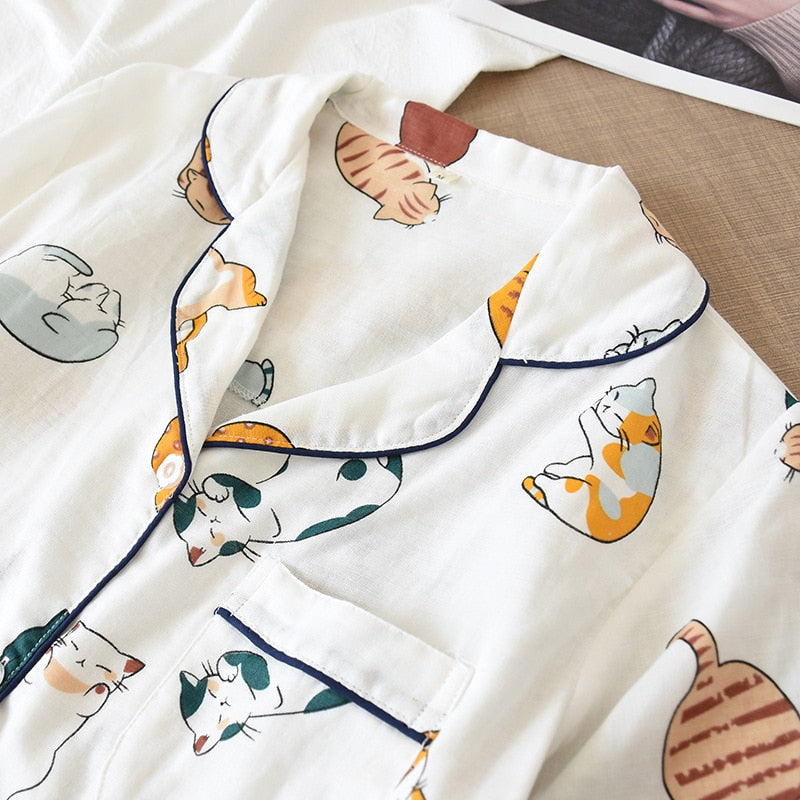 Pijama Feminino Curto Love Cats