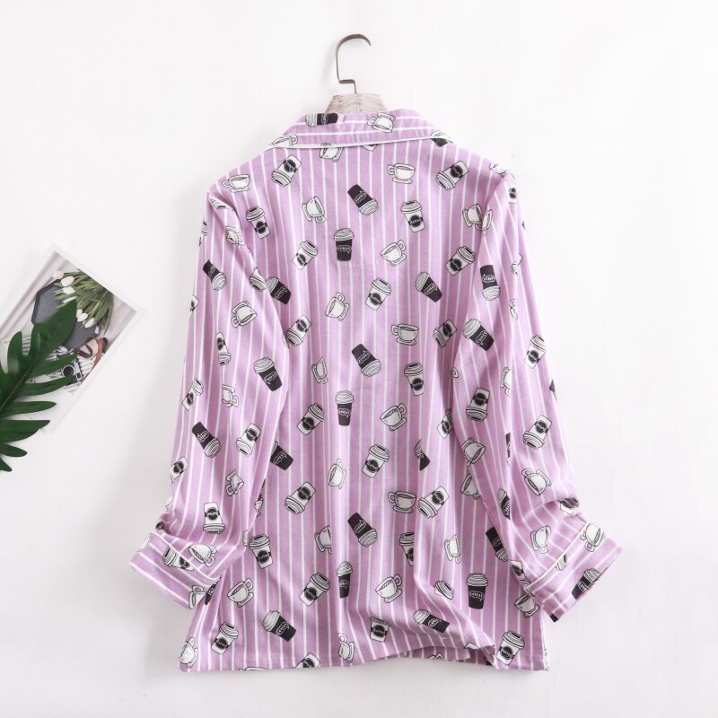 Pijama Feminino Americano Longo Coffee