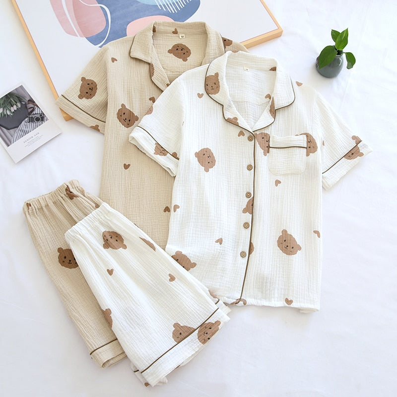 Pijama Feminino Americano Curto Luna