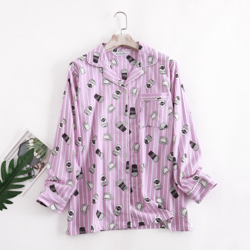 Pijama Feminino Americano Longo Coffee
