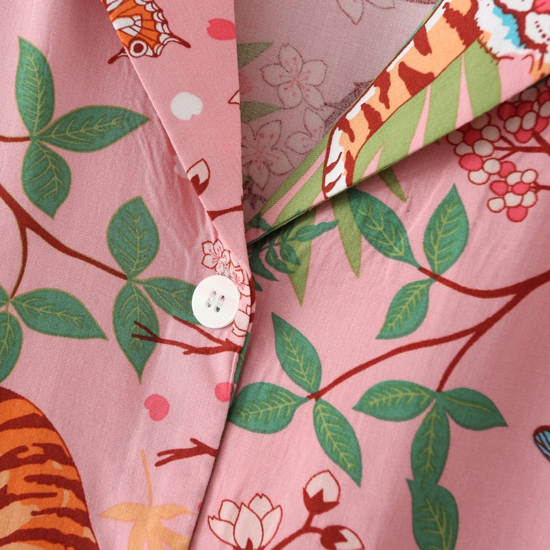 Pijama Feminino Curto Jungle