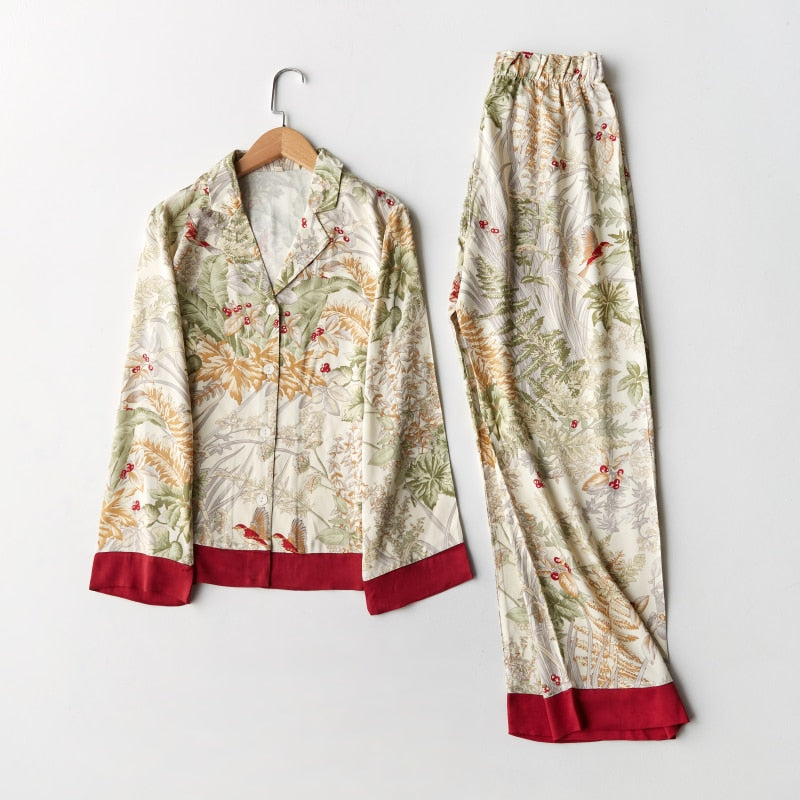 Pijama Feminino Americano Longo Dahlia