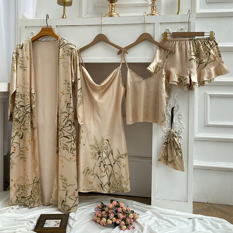 Pijama Feminino 4 Peças Elegant