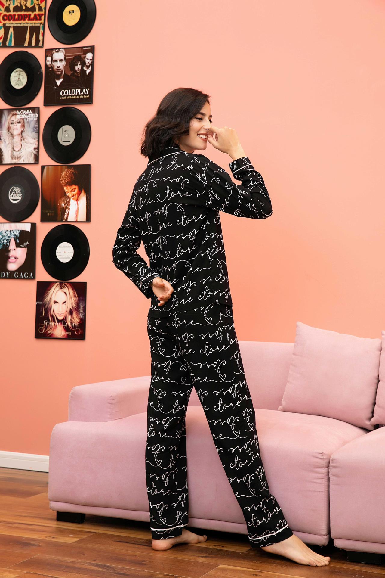 Pijama Feminino Americano Longo Love