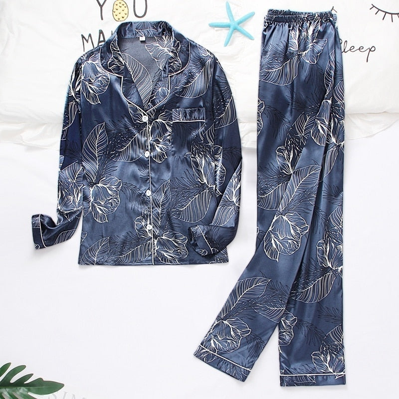 Pijama feminino em Cetim Longo Florença