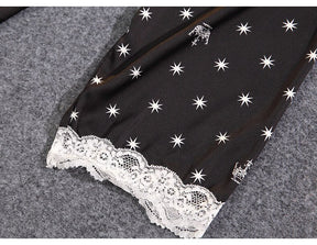 Pijama Feminino Americano Longo Celeste