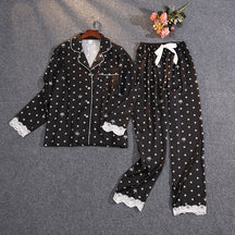Pijama Feminino Americano Longo Celeste