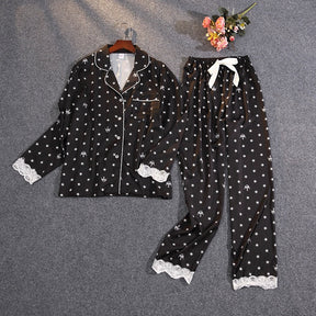 Pijama Feminino Americano Longo Celeste