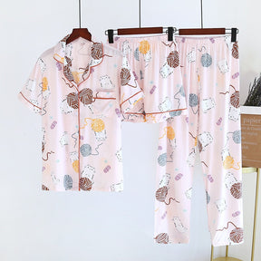 Pijama Feminino 3 Peças Madalena