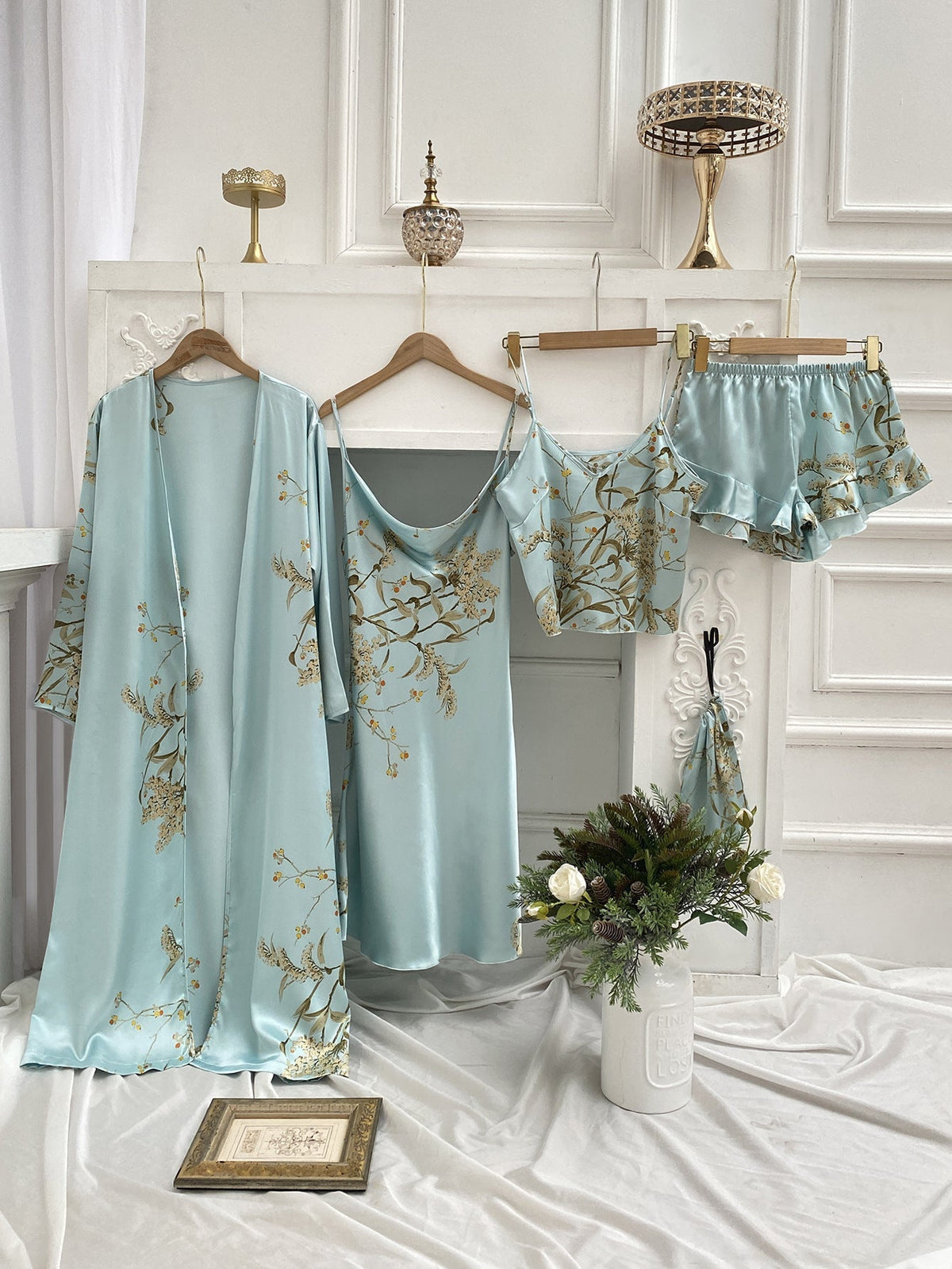 Pijama Feminino 4 Peças Elegant