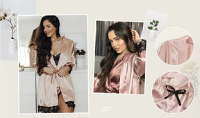 Pijama Artemis Feminino 4 Peças Cetim